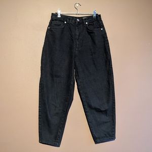 Asos Barrel Fit Black Jeans